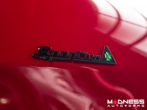 Alfa Romeo Emblems & Badges Kit - Black - "Alfa Romeo" + "Sportiva" Emblems + 2 AR Badges
